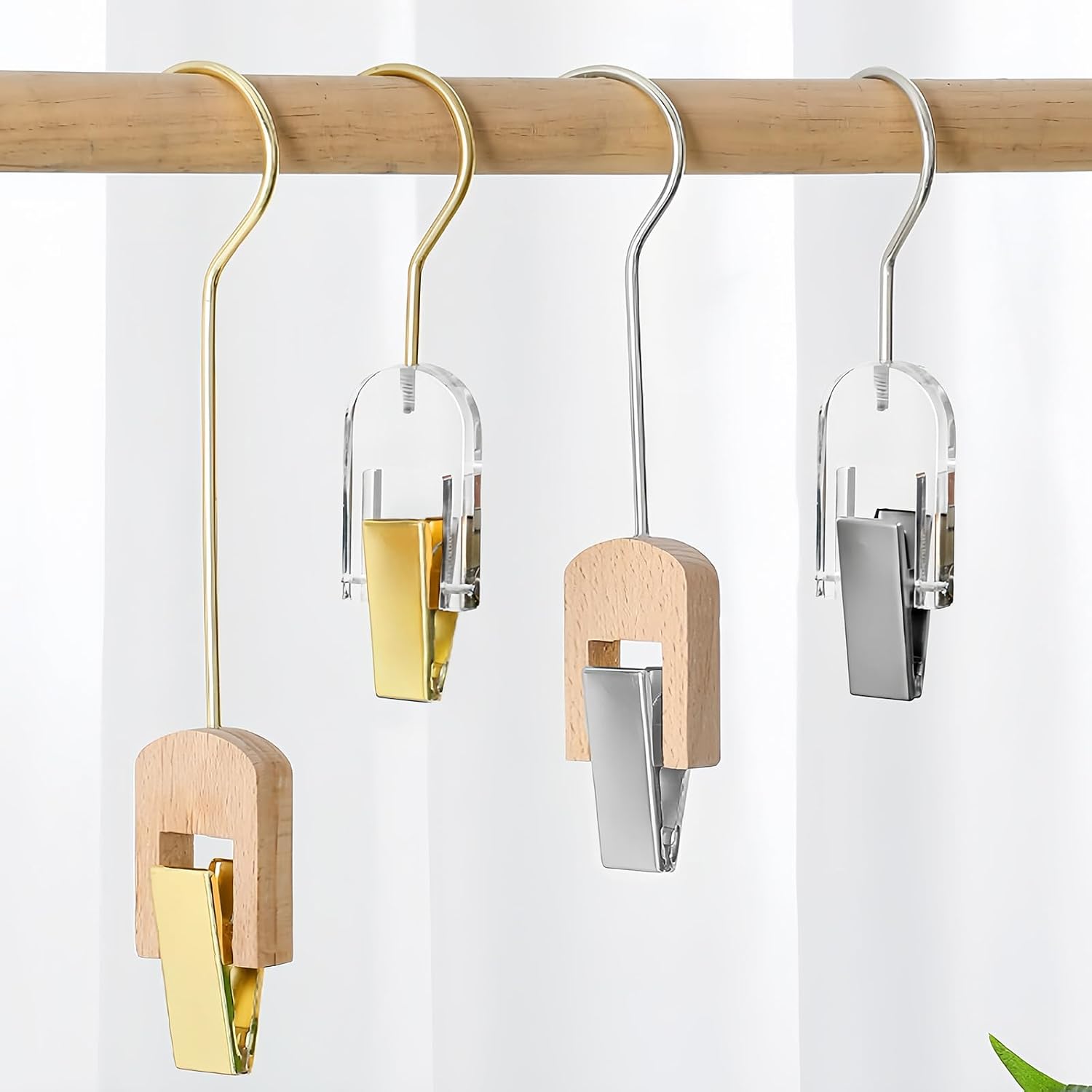Shatters Clear Clamp Organizers with Heavy Duty Hook Safely Stores Scarves Hats Delicate Fabrics Without Damage Acrylic Scarf Hanger