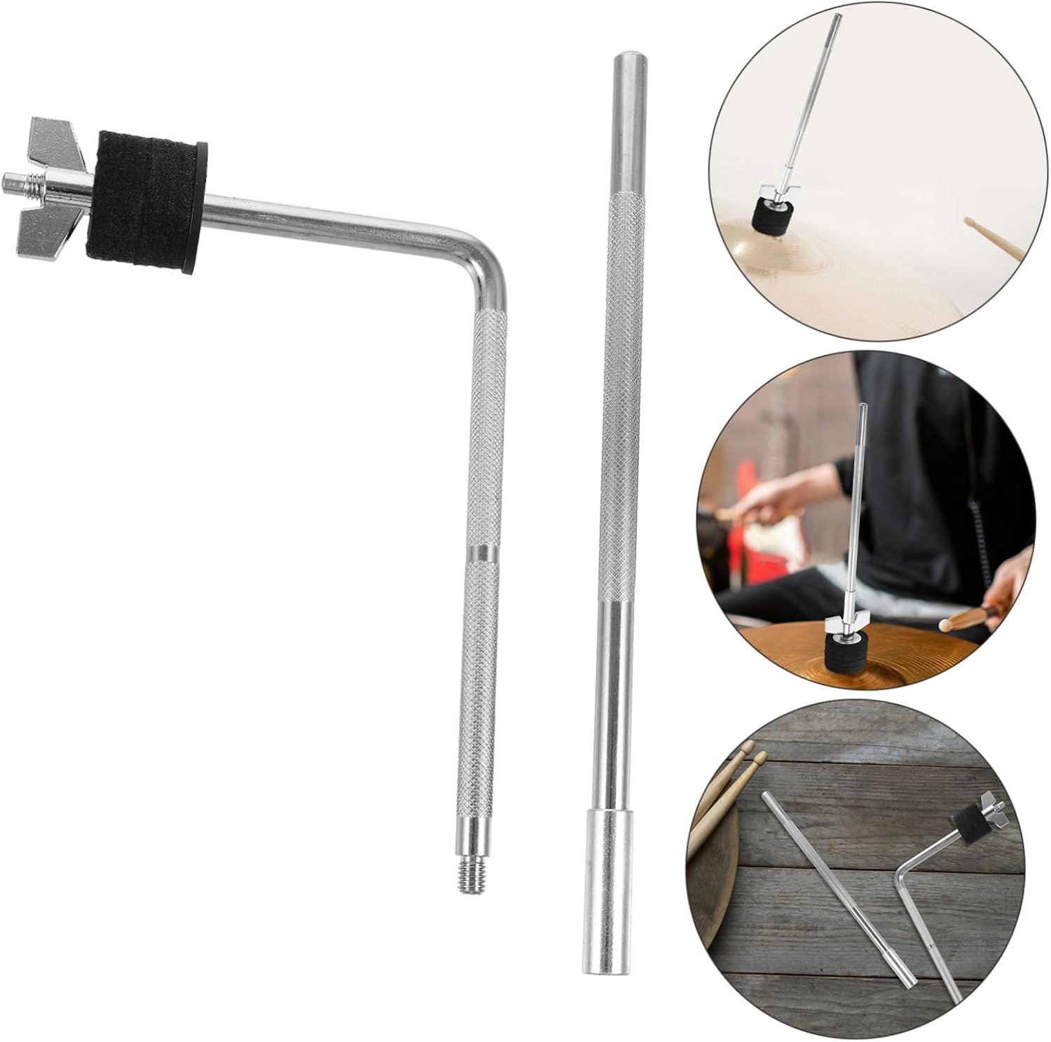 ERINGOGO 1 Set Cymbal Extension Bracket Heavy Duty Drum Cymbal Arm Holder for Enhanced Stability and Reach for Drum Kits and Percussion Accessories