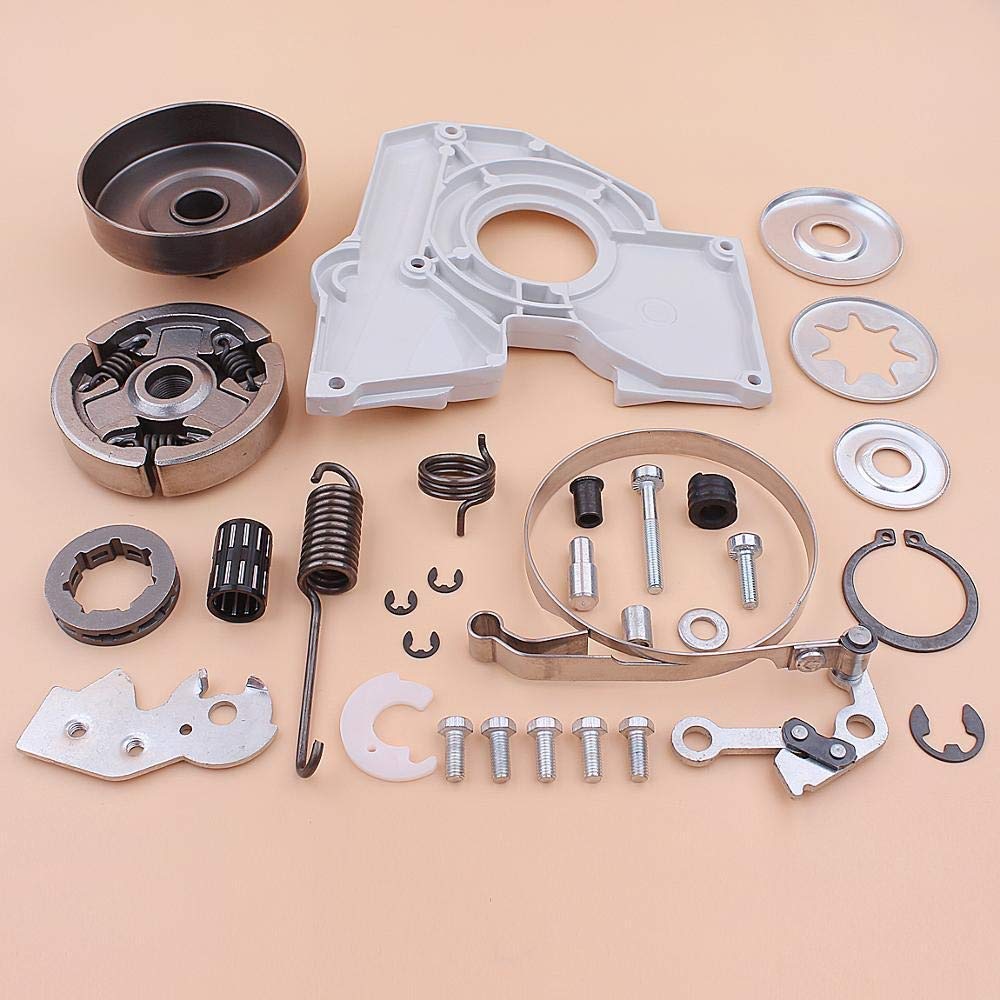 Kit de reparación de Arandelas de Tapa de Tambor de Rueda Dentada de Embrague de 3/8 "Compatible con Motosierra Stihl MS380 038 MS 380 1119160 2002, 1119007 1003