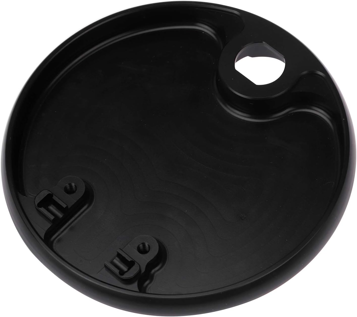 Black Billet Cut Fuel Gas Tank Door Cover Cap for Harley Touring Electra Street Road Glide Street Glide 2008-2023