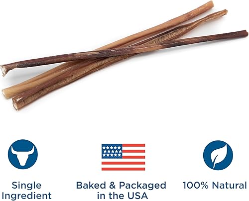 Miniatura 3 de Best Bully Sticks 12 Inch Thin Bully Sticks for Dogs - 24 Count (Pack of 1) - Natural Grain and Rawhide Free, Puppies, Seniors, Small Breeds