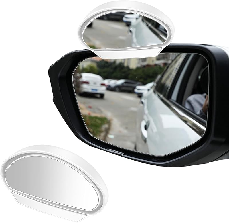 Espelho auxiliar para ponto cego Ziciner convexo ajustável 360° para carros e caminhões – 1 unidade
