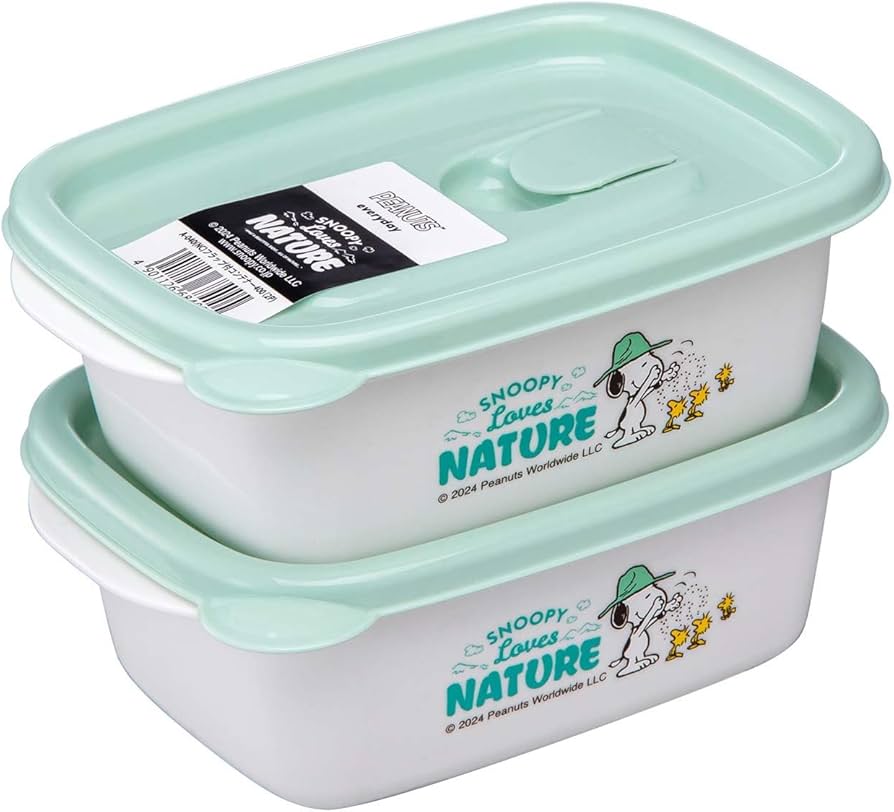 Amazon｜岩崎工業 スヌーピー 保存容器 フラップ付 コンテナ レンジ