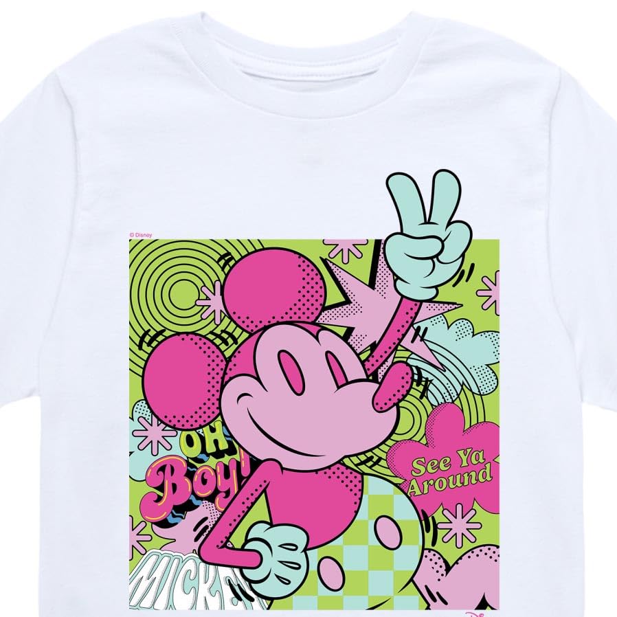 Disney - Mickey Mouse - Oh Boy! See Ya' Around - Youth Short Sleeve Graphic T-Shirt3