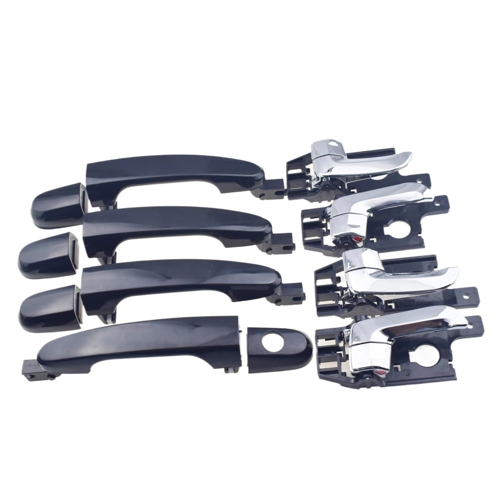 Zhqdrcy Chrome Door Open Handles For Kia For Sportage 2.0L .7L 2005-2010 Car Outside Inside Door Handle(Chrome)
