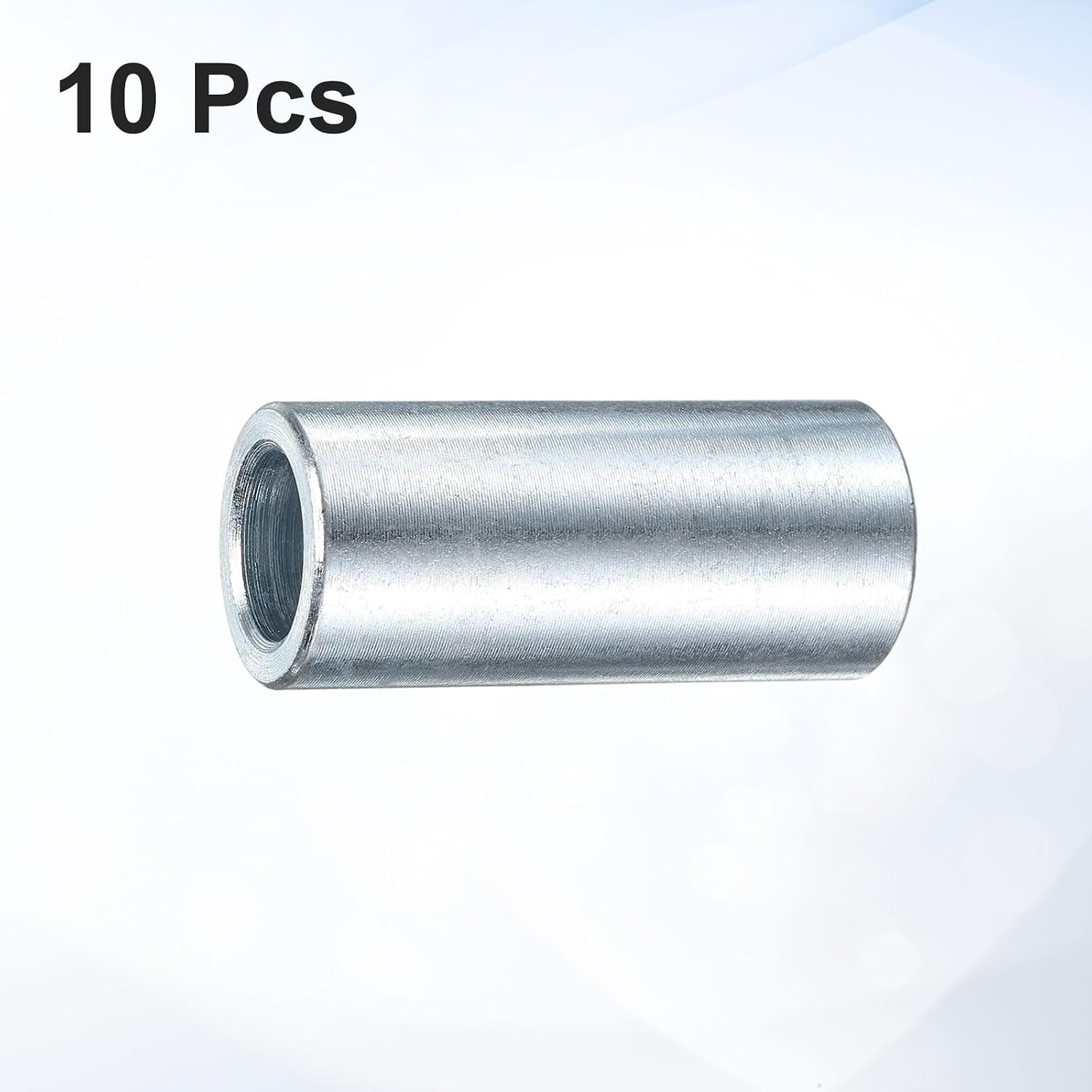 uxcell 10 Pcs Galvanized Steel Spacer 1/2" Bore x 3/4" OD x 1-3/4" Length, Unthreaded Standoff Bushing Plain Finish, Round Metal Spacer Fits M12 Screws Bolts