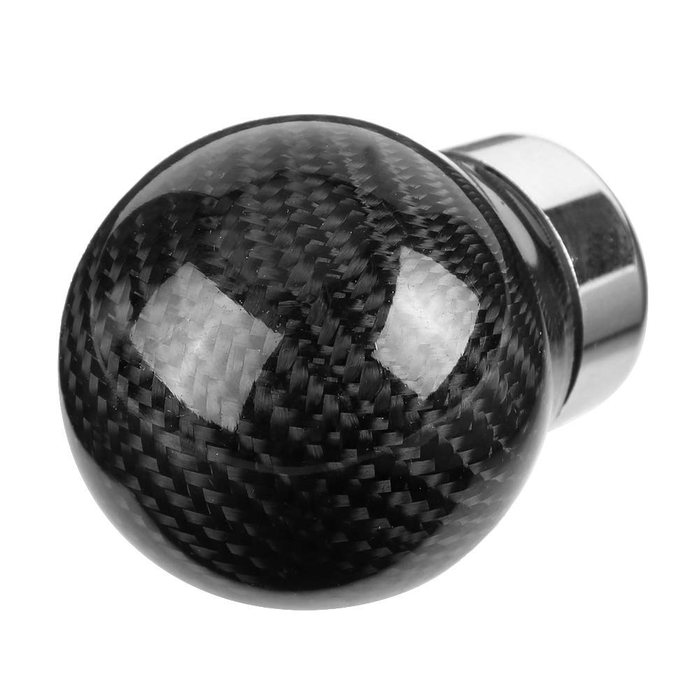 Carbon Fiber Gear Shift Knob Universal Car Modification Aramox True Carbon Fiber Gear Lever Knob Black Carbon Fiber