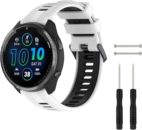 Miniatura 8 de Baaletc Correa de reloj compatible con Garmin Forerunner 945Forerunner 935, silicona suave deportiva Garmin 935Fenix 5Fenix 5 Plus, repuesto para