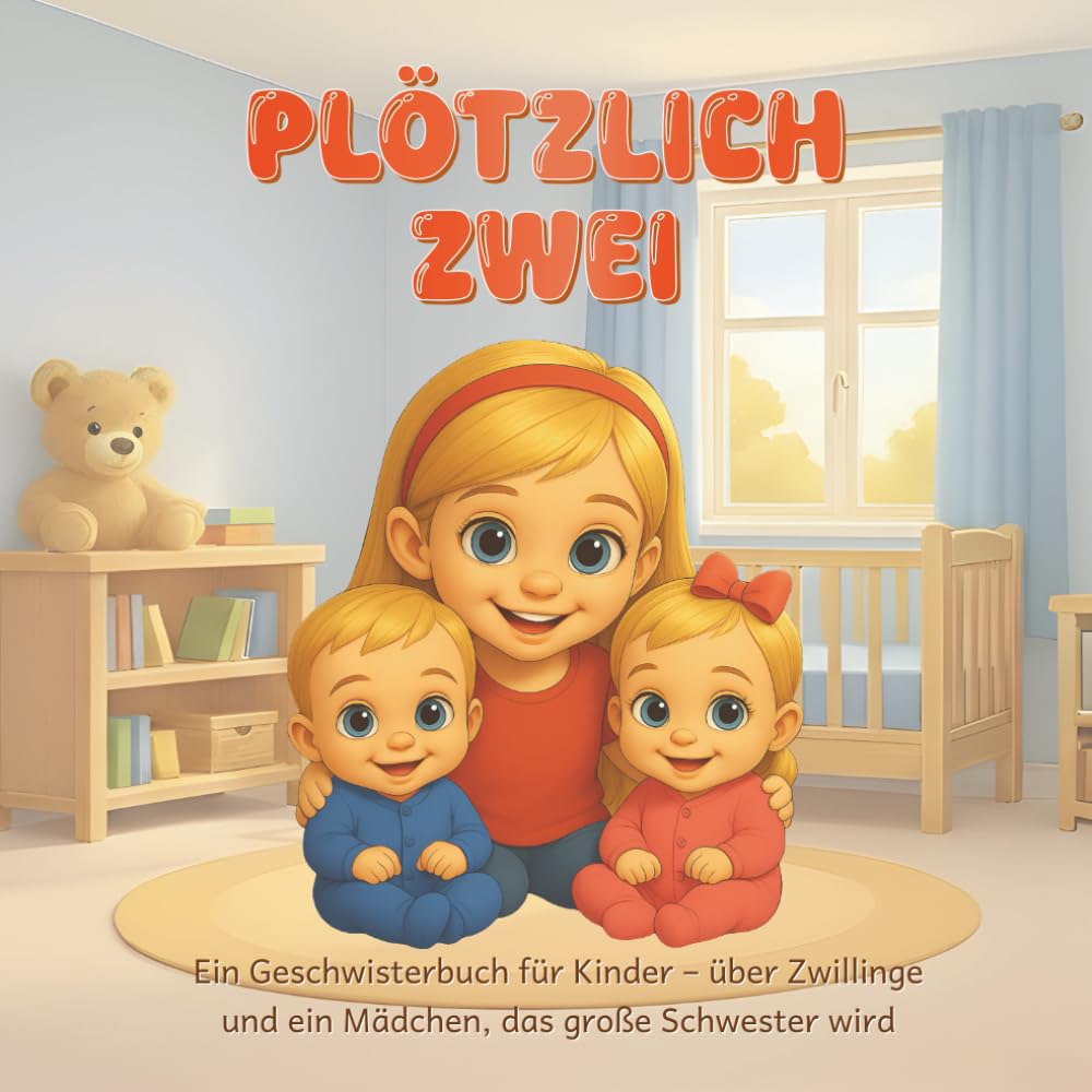 PLÖTZLICH ZWEI: Ein Geschwisterbuch für Kinder – über Zwillinge und ein Mädchen, das große Schwester wird