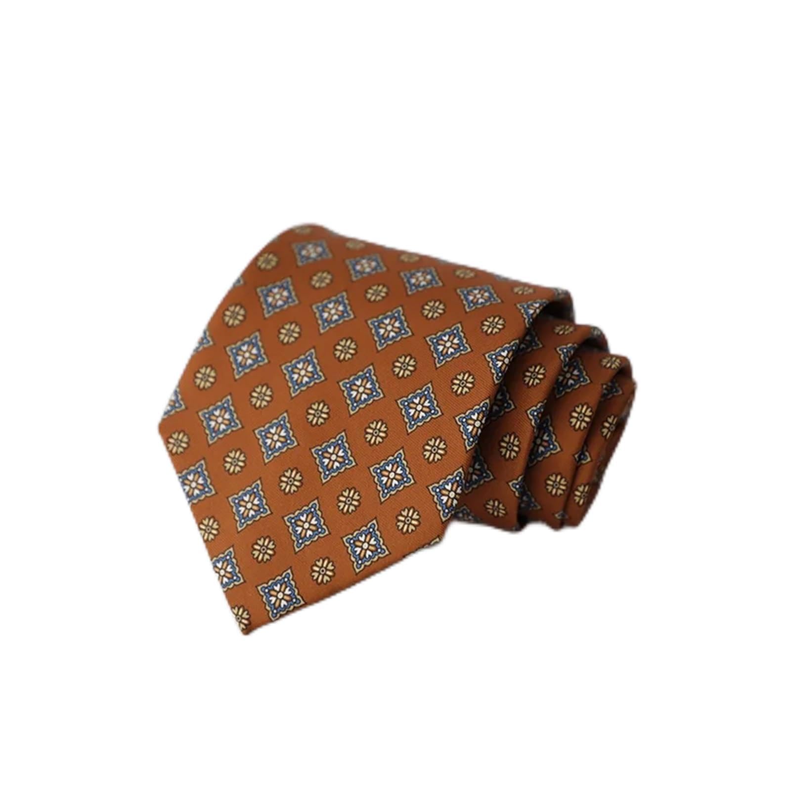 Corbatas De Hombre Retro 9 cm impreso simulación seda estilo callejero caballero corbata hombres verde oscuro azul claro