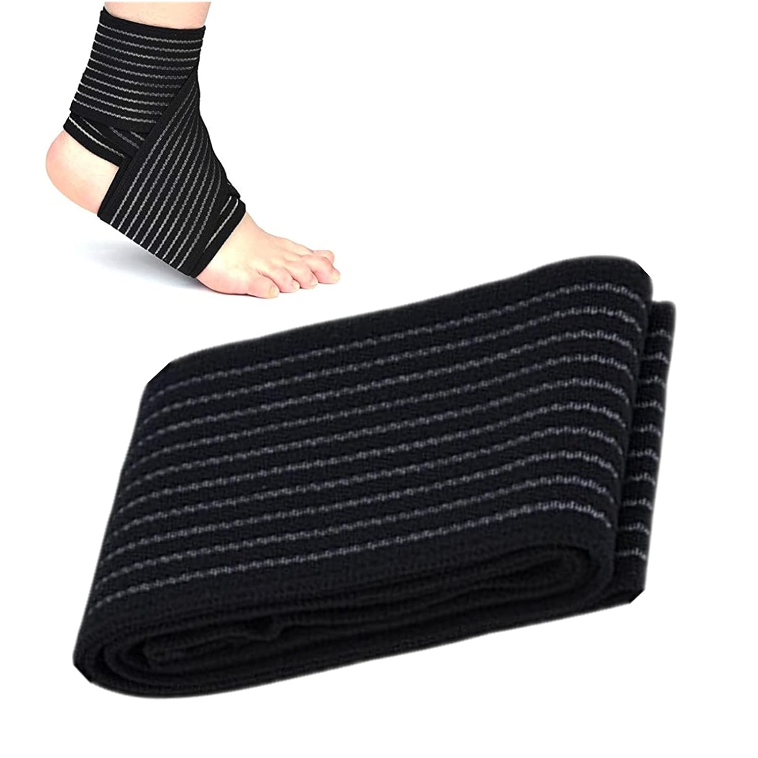 Elastic Knee Wraps Compression Bandage Support for Legs, Thighs