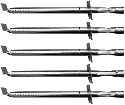 Grill Burner 5 Pack for Jenn-Air JA460, JA461, JA461P, JA480, JA580, Great Outdoors TG560 & Vermont Castings CF9030, CF9050, CF9055 3A, CF9055 3B, CF9056, CF9080, CF9085 Gas Models