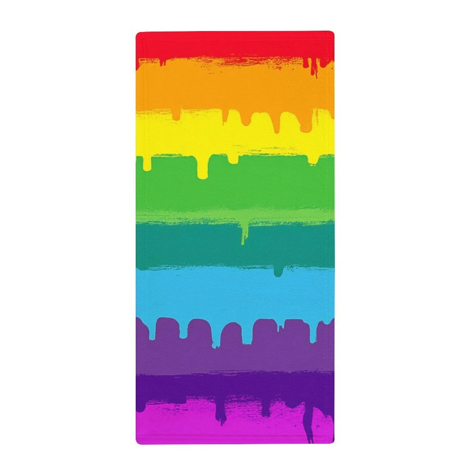 Anceky Decorative Kitchen Hand Towels, LGBT Gay Lesbian Flag Ultra Soft & Absorbent Guest Towels for Hotels & Home Bathrooms