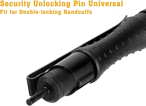 Miniatura 5 de Llave de bolsillo universal redonda para esposas, llaves de policía de 4 pulgadas con clip para todos los puños de mano de la serie estándar,