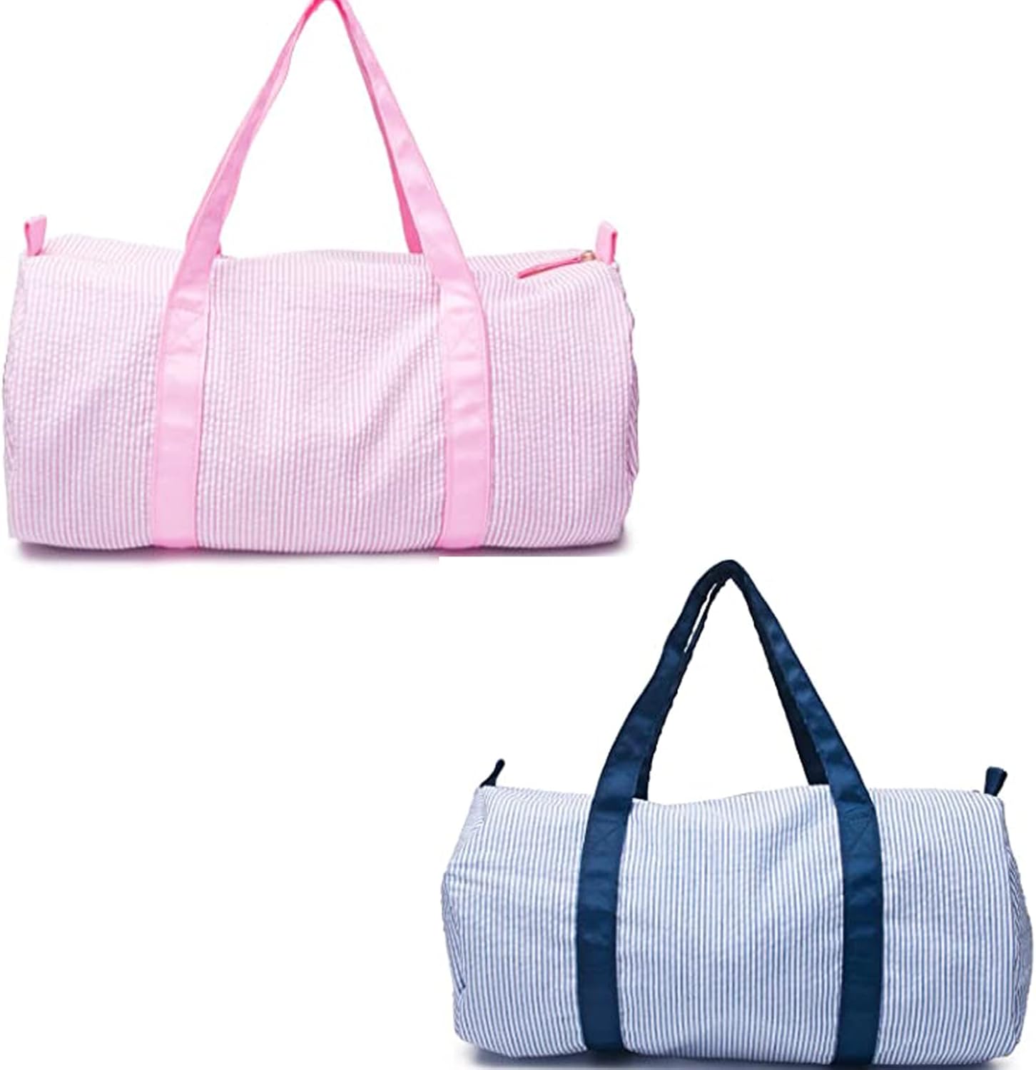 Seersucker Kids Toddler Light Weight Roomy Overnight Weekend Travel Sleepovers Duffel Bag