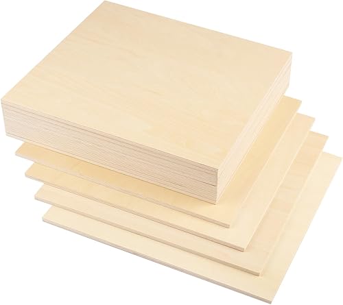 Miniatura 4 de 12 tableros cuadrados de tilo de 12 pulgadas, grosor de 0.236 in, hojas de tilo, hoja de madera de balsa, hojas de madera contrachapada para láser,