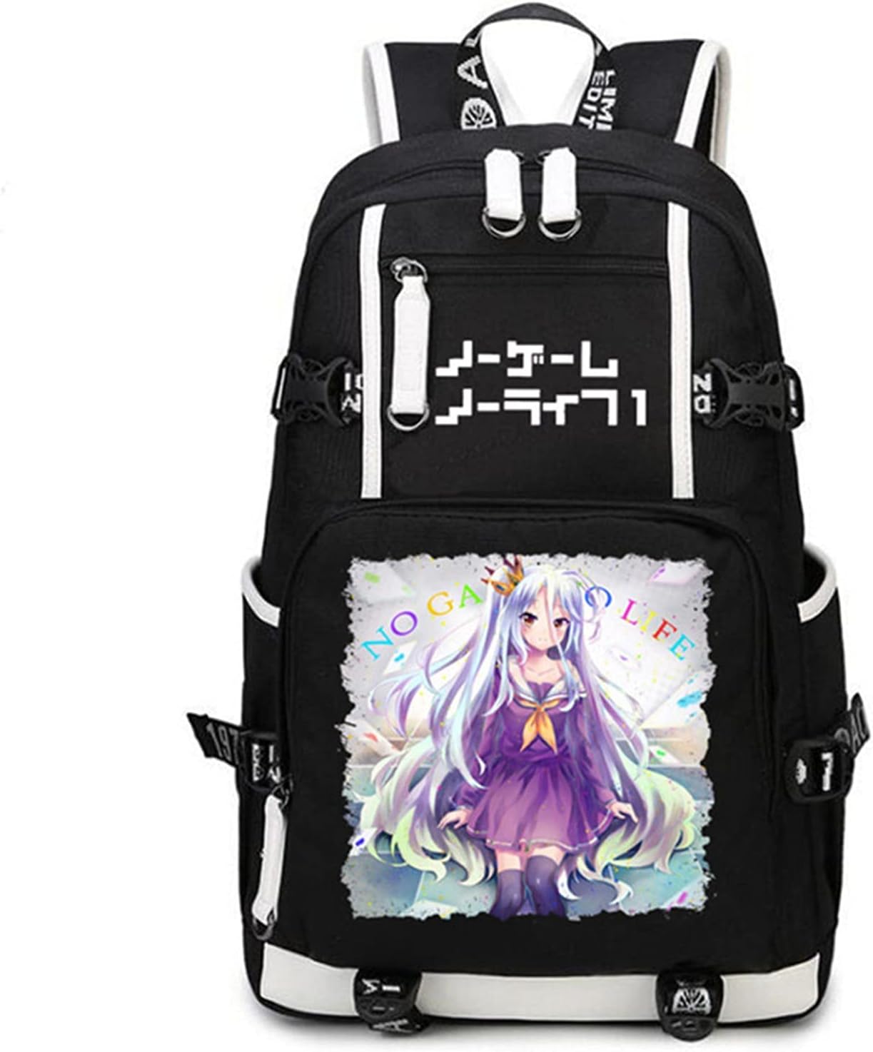 ISaikoy Anime No Game No Life Cosplay Backpack Bookbag Daypack School Bag Shoulder Bag