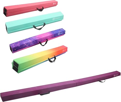 Modern-Depo Viga de equilibrio de gimnasia de 6 pies, 8 pies, 9.5 pies para uso doméstico, terapia física, rehabilitación y entrenamiento de fuerza