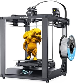 Official Creality Ender 5 S1 3D Printer Upgrade with 250mm/s Printing Speed 300°C High-Temperature Nozzle Direct Extruder CR Touch Auto Leveling Kit, Dual Z Axes Stable Cube Frame 8.66x8.66x11.02in