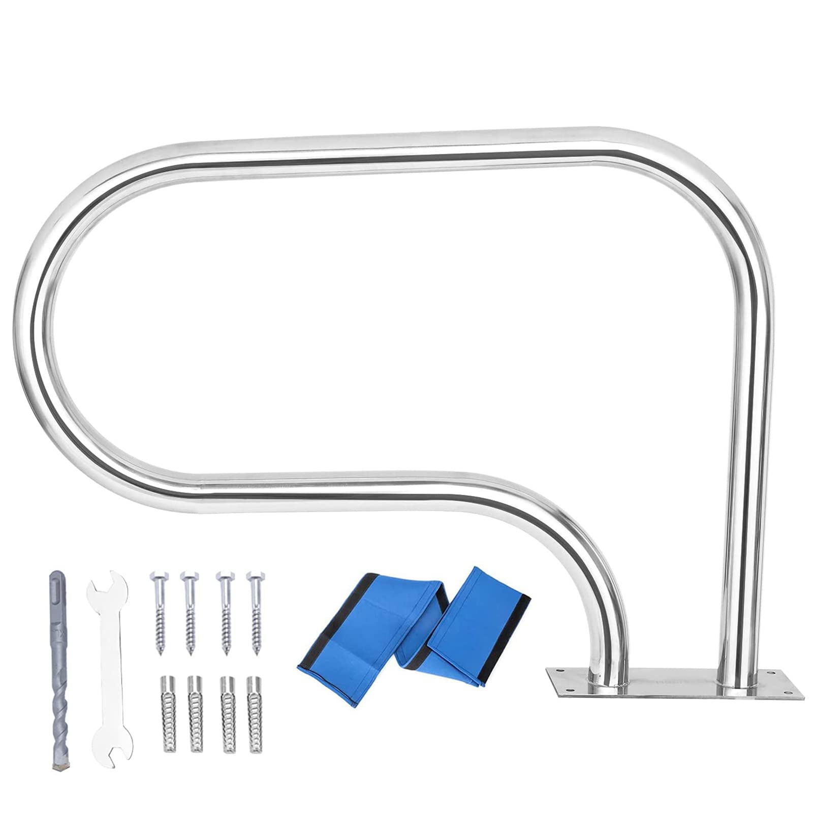 Swimming Pool Safety Hand Rail Swimming Pools Handrails for Inground Pool, Pool Safety Handrail with Quick Mount Base, Stainless Steel Pool Railing, Easy Mount Hand Grab Rail
