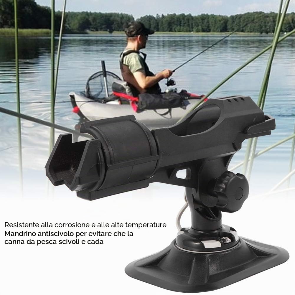 MAGT Supporto per Canna da Pesca Porta Canne da Pesca, Regolabile in PVC per Gommone da Kayak