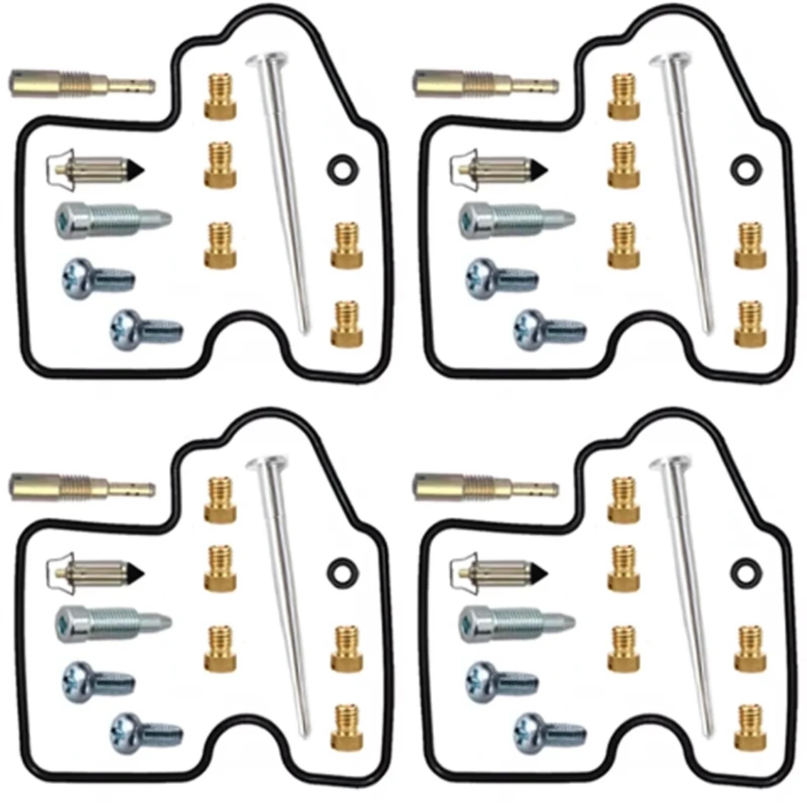 Kit Carburador Repuesto Kit Reparación Carburador Para Para ZX900E Para Ninja Para ZX9R Kit De Reparación De Carburador Con Junta De Aguja Flotante Motocicleta(A Style)