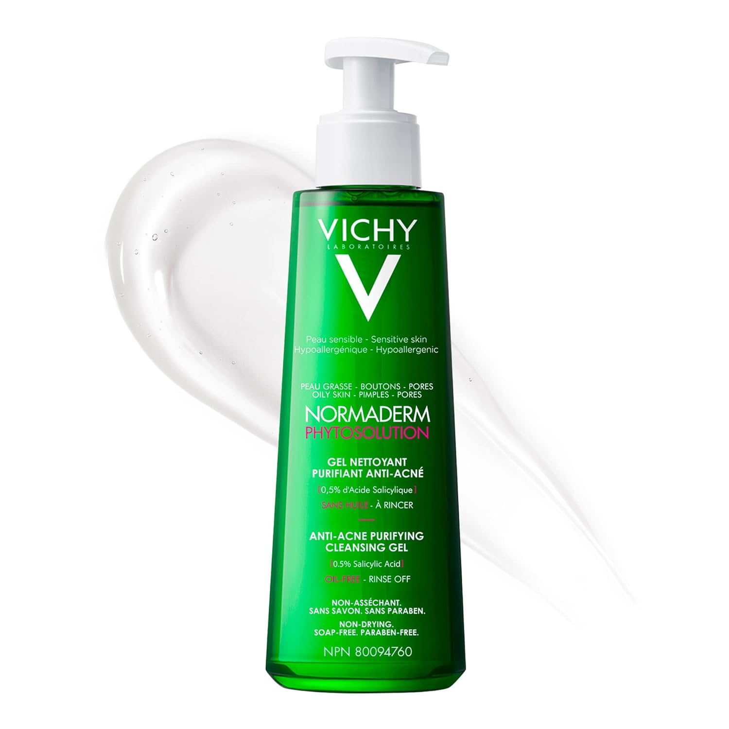 Vichy AntiAcne Facial Cleanser, Normaderm Purifying Cleansing Gel for