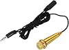 sourcing map Mini Microphone Tiny Microphone Portable Microphone Mini Mic for Singing Voice Recording Video for Phone Computer Notebook Gold