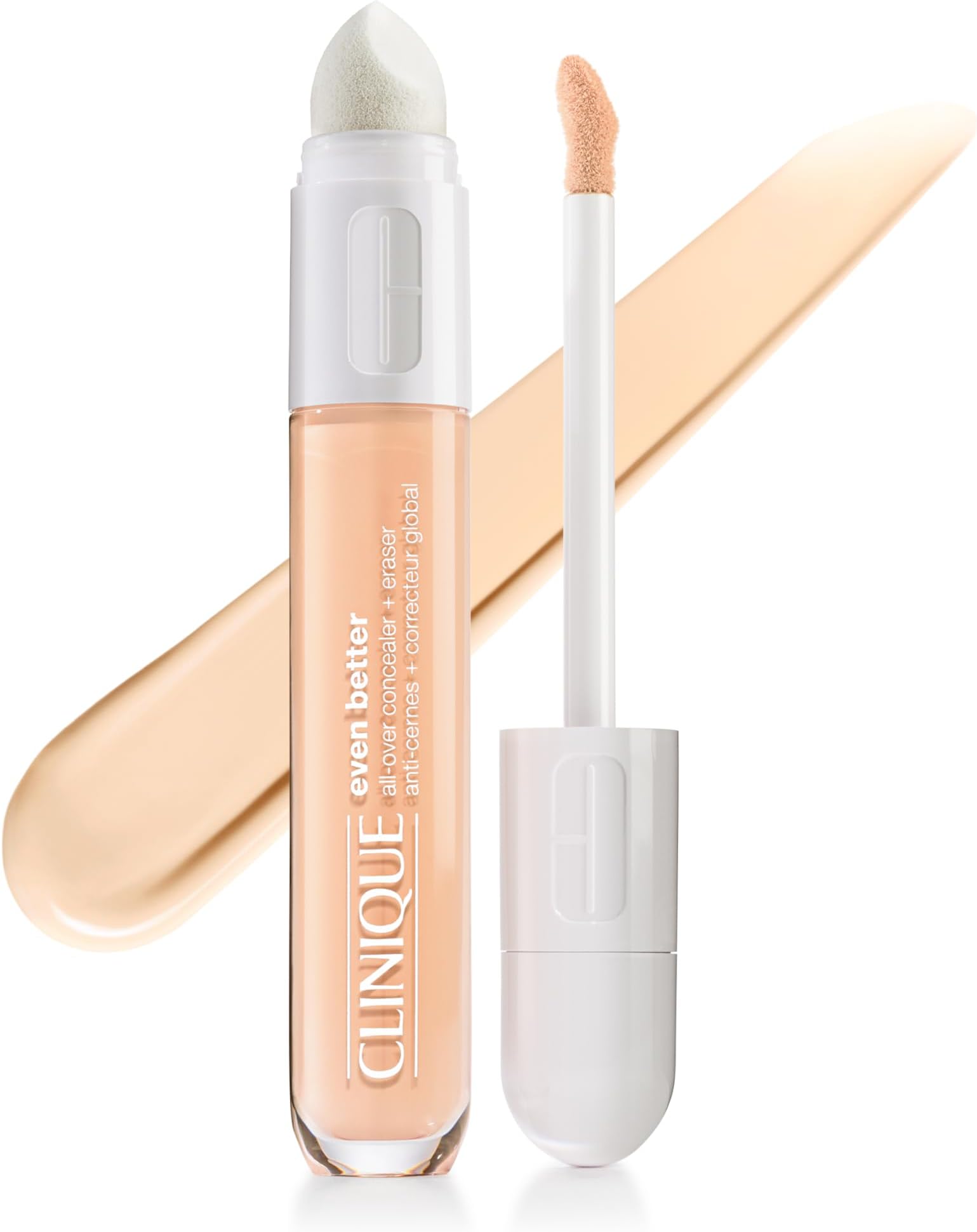 Even Better All-Over Full Coverage Concealer + Eraser Makeup For Dark Undereye Circles | With Hyaluronic Acid + Caffeine | Hydrating, Brightening + Depuffing