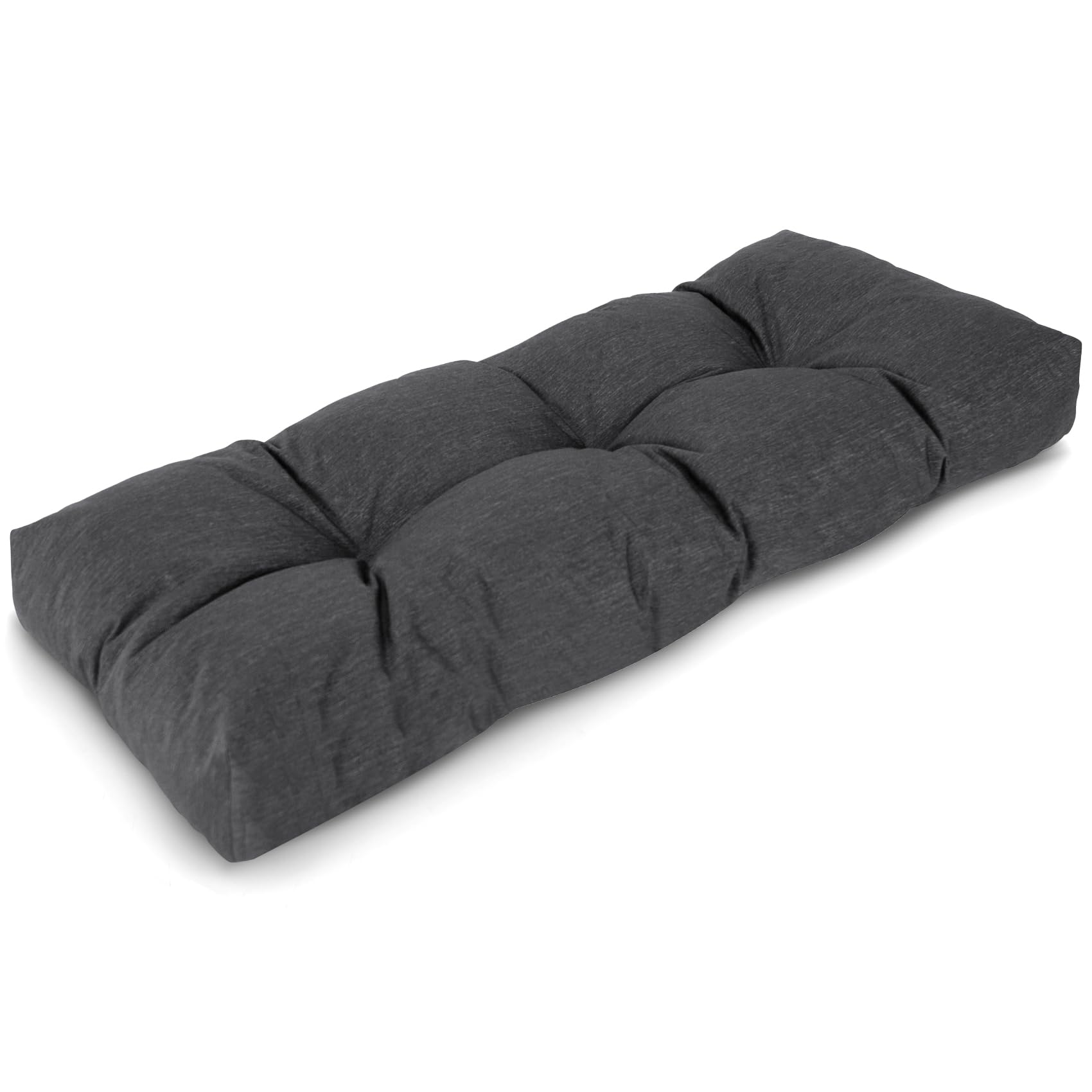 Lokex Bench Cushion,36x14 Inch Waterproof Bench Cushions for Outdoor Furniture,Non-Slip Window Seat Cushions Indoor,Dark Gray