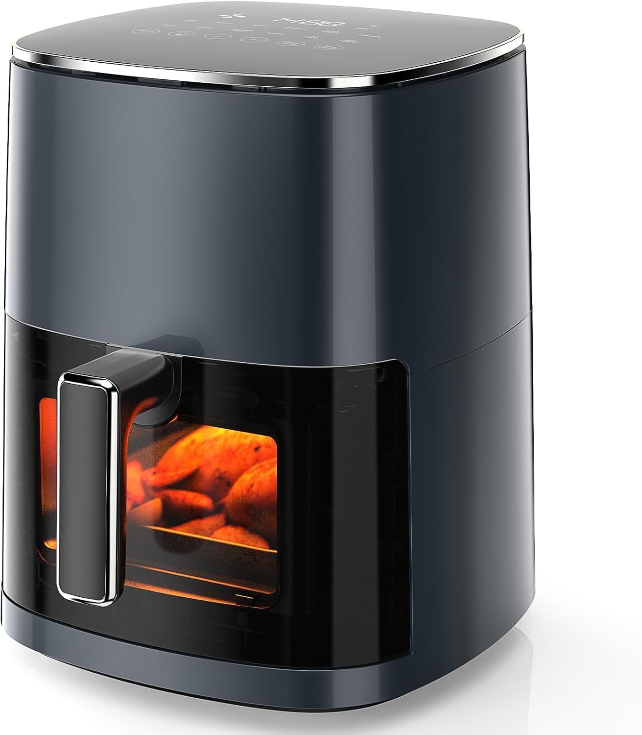 6QT Large Air Fryer, 12-in-1 Digital Airfryer with Clear Window, Roast, Reheat, Dehydrate, Bake, Steam with 400F and More, Dishwasher Safe, Nonstick, Fit for Family of 2-5, Gray 6QT Large Air Fryer, 12-in-1 Digital Airfryer with Clear Window, Roast, Reheat, Dehydrate, Bake, Steam with 400F and More, Dishwasher Safe, Nonstick, Fit for Family of 2-5, Gray