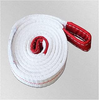 Lifting Strap White Lift Sling Double Buckle Ring Industrial Sling Traveling Crane Lifting Sling 3t 5t 6t Multi-Layer Weaving Lifting Straps for Movers (Color : 5T, Size : 8M)