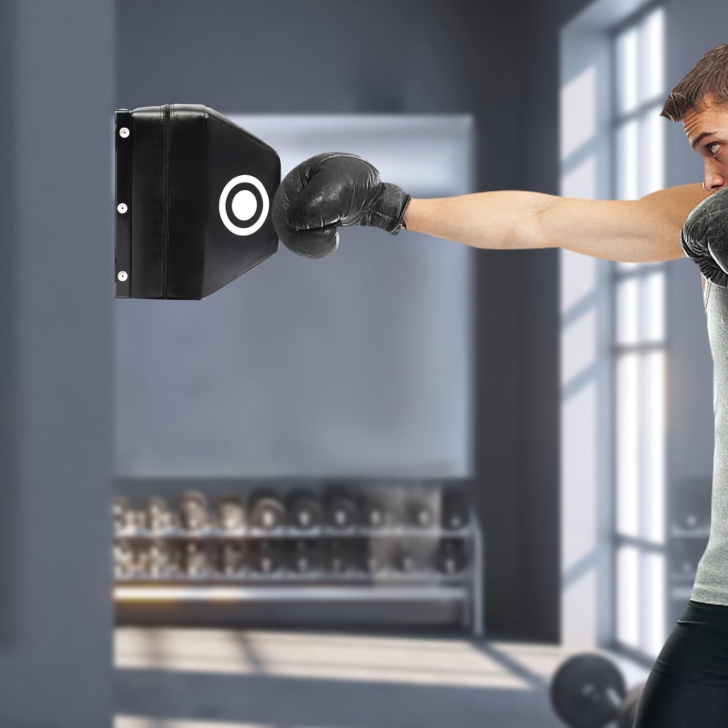 Wall Mount Training Bag, Wall Mounted Boxing Bag for Uppercuts, Straight Combinations, Angle Punching Bag, Punching Bag, Heavy Boxing Wall Target for Adults