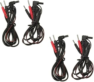 Standard Lead Wires SET OF TWO for Tens and EMS Units-Work with Tens Neo, Tens 7000, Twin Stim, Tens 3000,TENS 9000