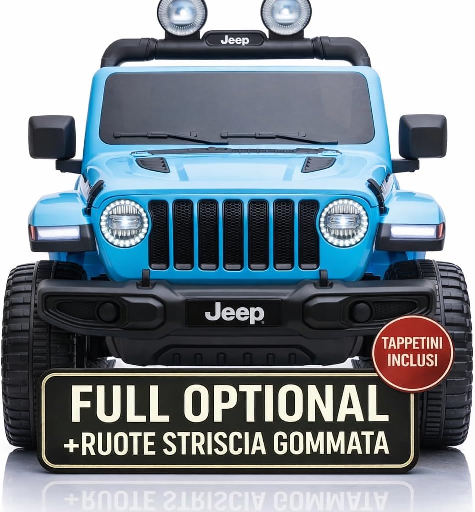 Macchina Elettrica Per Bambini Jeep Wrangler Rubicon Full Optional Auto Elettrica Per...