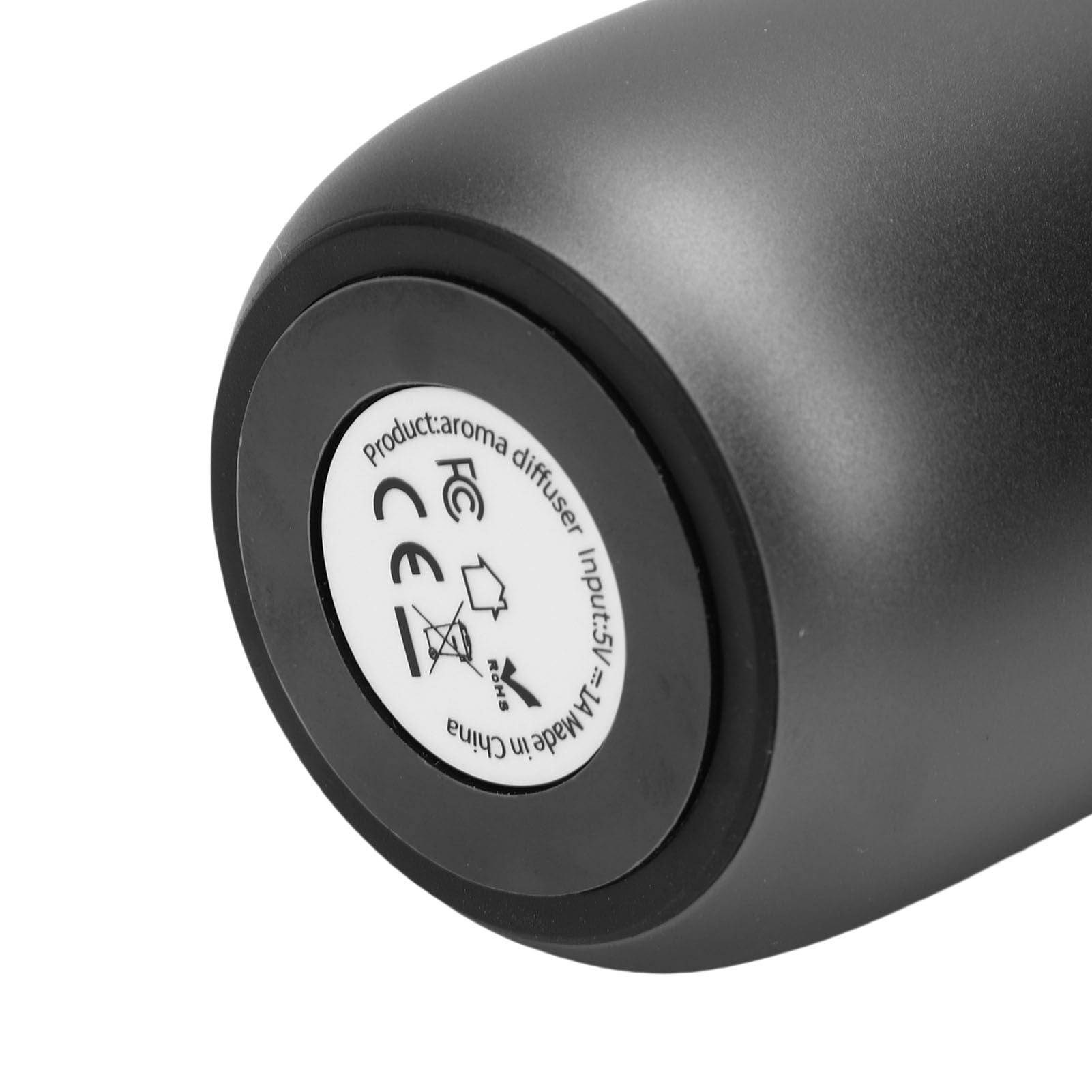 Haofy Difusor de Aceites Esenciales sin Agua, Difusor de Aromaterapia Portátil, Aleación de Aluminio, Diseño a Prueba de Fugas de bajo Ruido para Viajes en Coche, Oficina en Casa (de Negro)