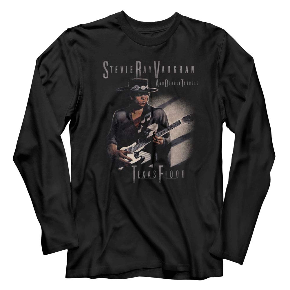 American ClassicsAmerican Classics Stevie Ray Vaughan Musician Texas Flood Too Adult Long Sleeve T-Shirt Tee