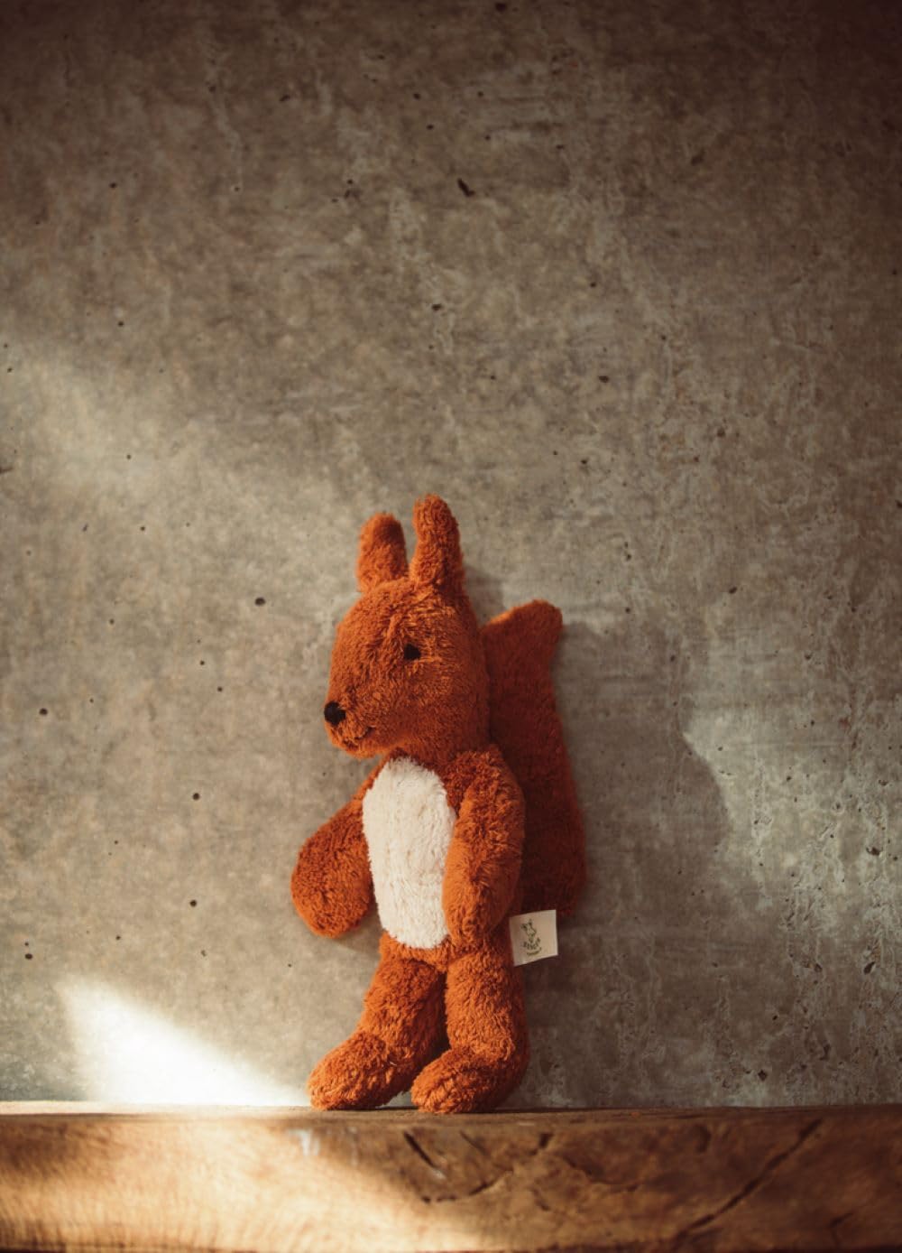 SENGER NATURWELT kleines Schlenker-Eichhörnchen, Kupfer I Kuscheltier aus GOTS-zertifizierten Materialien I Naturnahes Design für Spielspaß und Dekoration