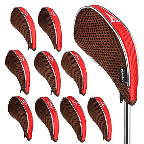 Housses de club de golf en maille zippées anti-rayures