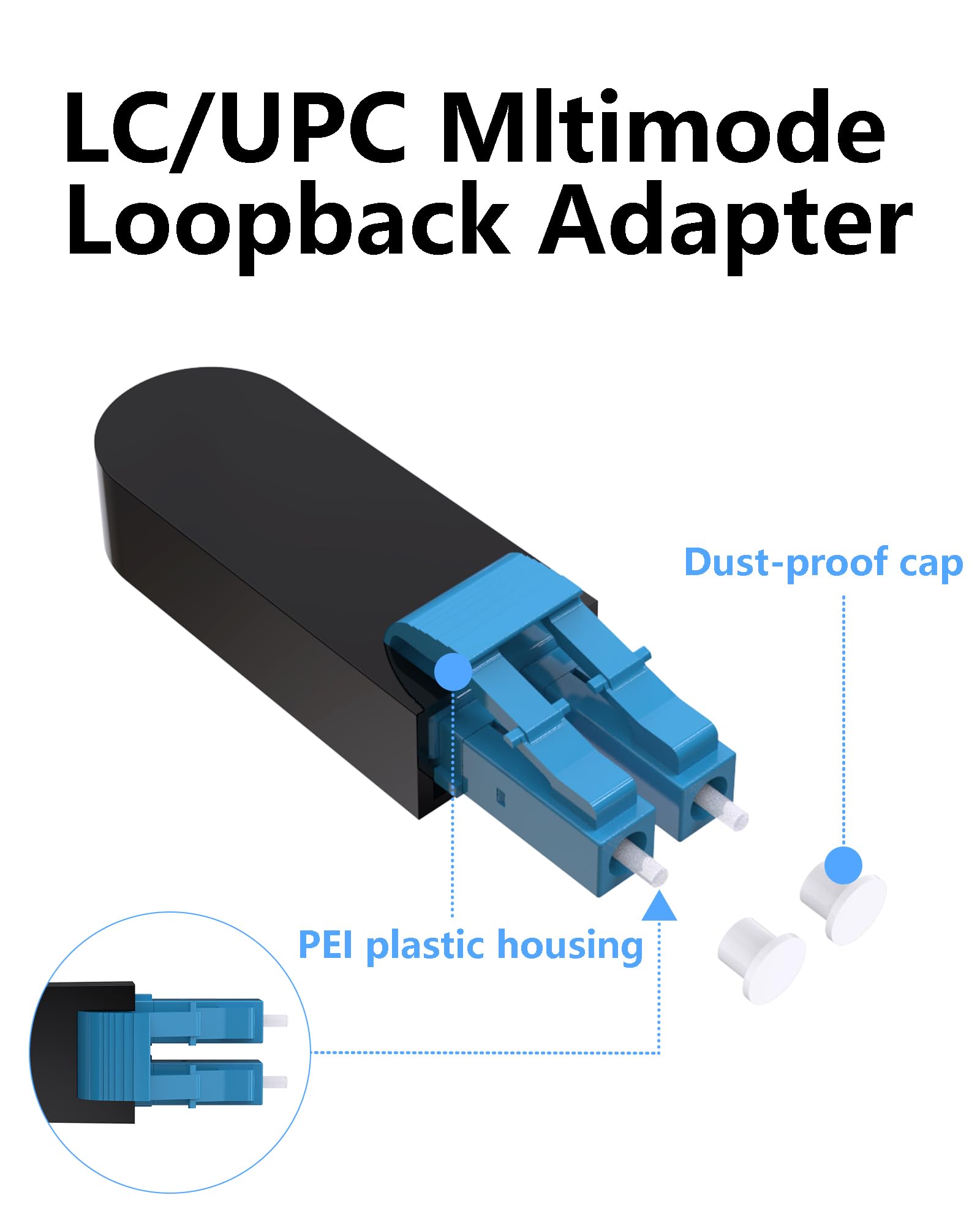 Snapklik.com : VANDESAIL 2PCS Single Mode LC/UPC Fiber Optic Loopback ...
