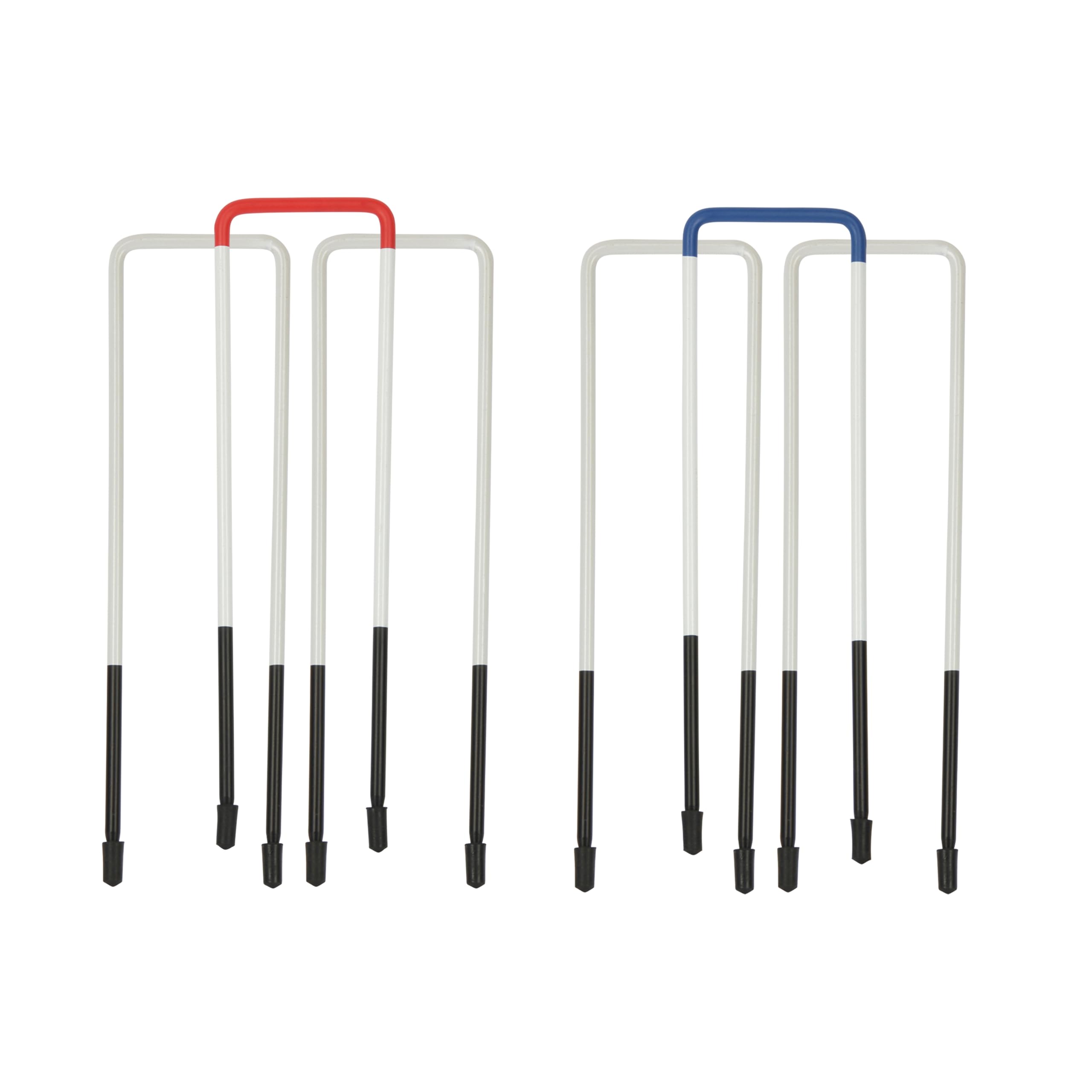 Uber Games Top Qualität Krocket Spiel aus England - 6 Personen Hartholz Croquet Set mit Trolley - Familien-Krocket-Set mit 6 Holzschlägern in Verschiedenen Größen und 6 Holzkugeln