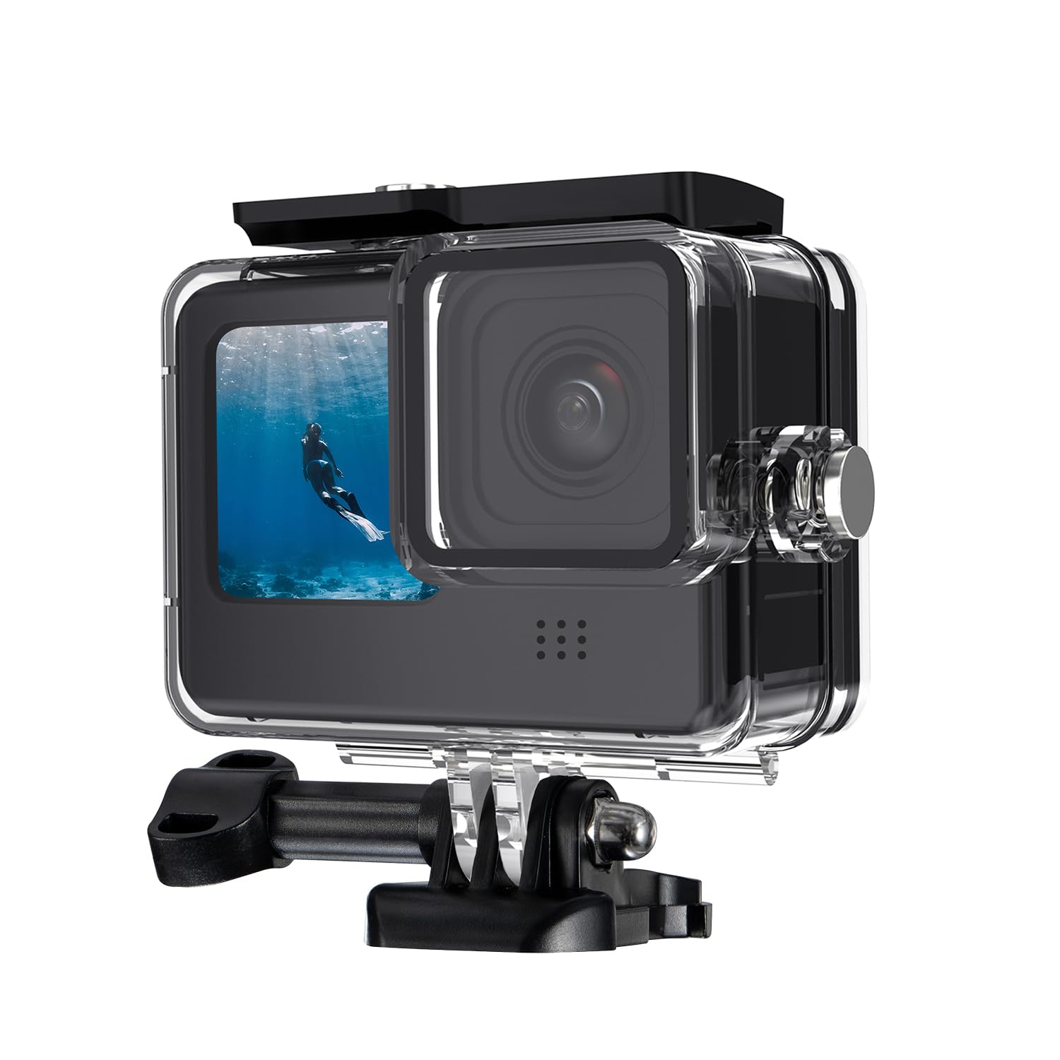 K&F Concept 60M/196FT Custodia Impermeabile per GoPro Hero 13 Black, Custodia Subacquea Protettiva per Go Pro 12/11/10/9 Black Accessori, Guscio Impermeabile per Videocamera D'azione