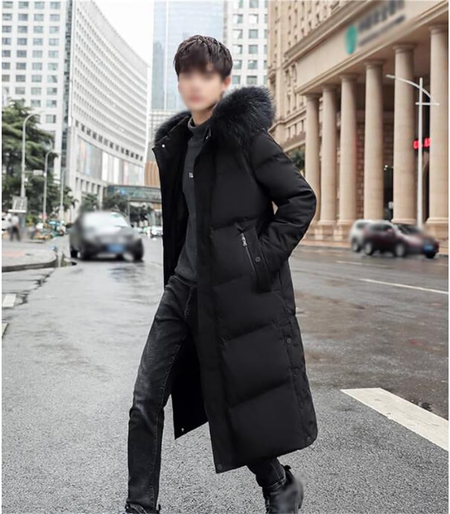VIDI Winter Wear In The Long Down Jacket Men Over The Knee Thick Korean Version Of The Student Coat