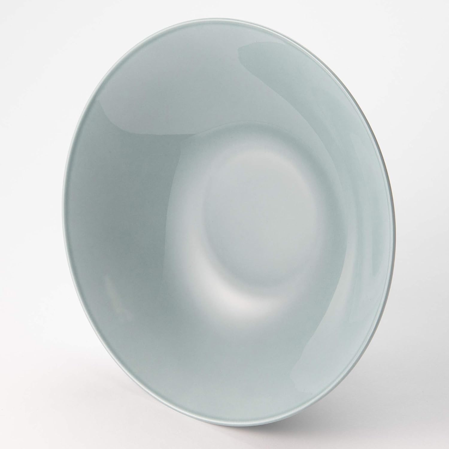Narumi 58063-5637 Aeca Plate, Plate, 9.1 inches (23 cm), Sky Color, Blue, Stylish, Cute, Deep Plate, Deep Plate, Kiln Variation, Microwave Warm, Dishwasher Safe image 2