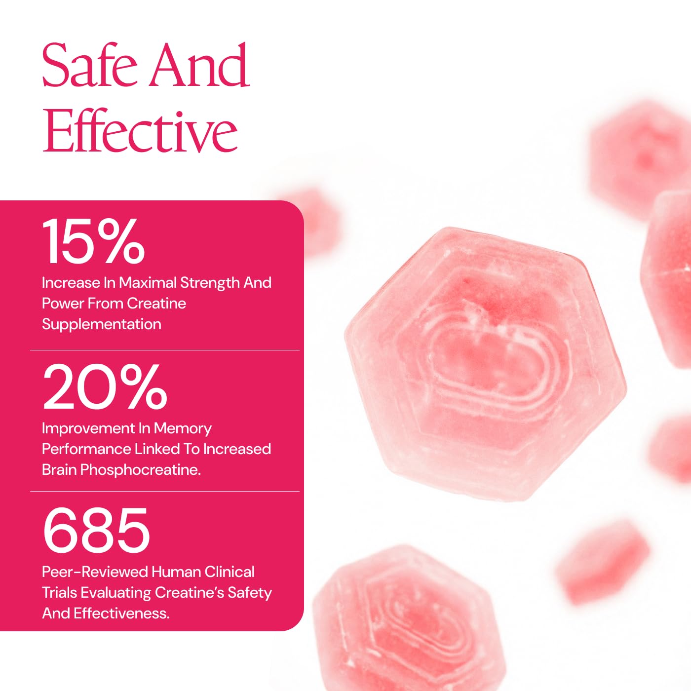 Create Creatine Monohydrate Gummies for Women and Men, Watermelon, 90ct — Amazon image 8