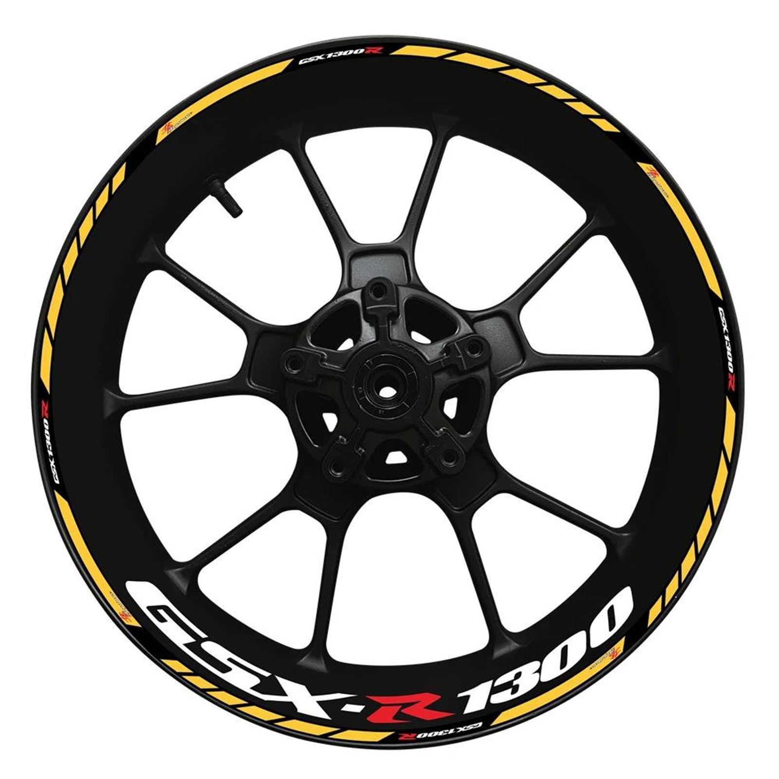 for Suzuki for Gsx-r1300 for Hayabusa for GsxR1300 Motorcycles Wheel Hub Rim Thick Edge Stickers(Style 5)