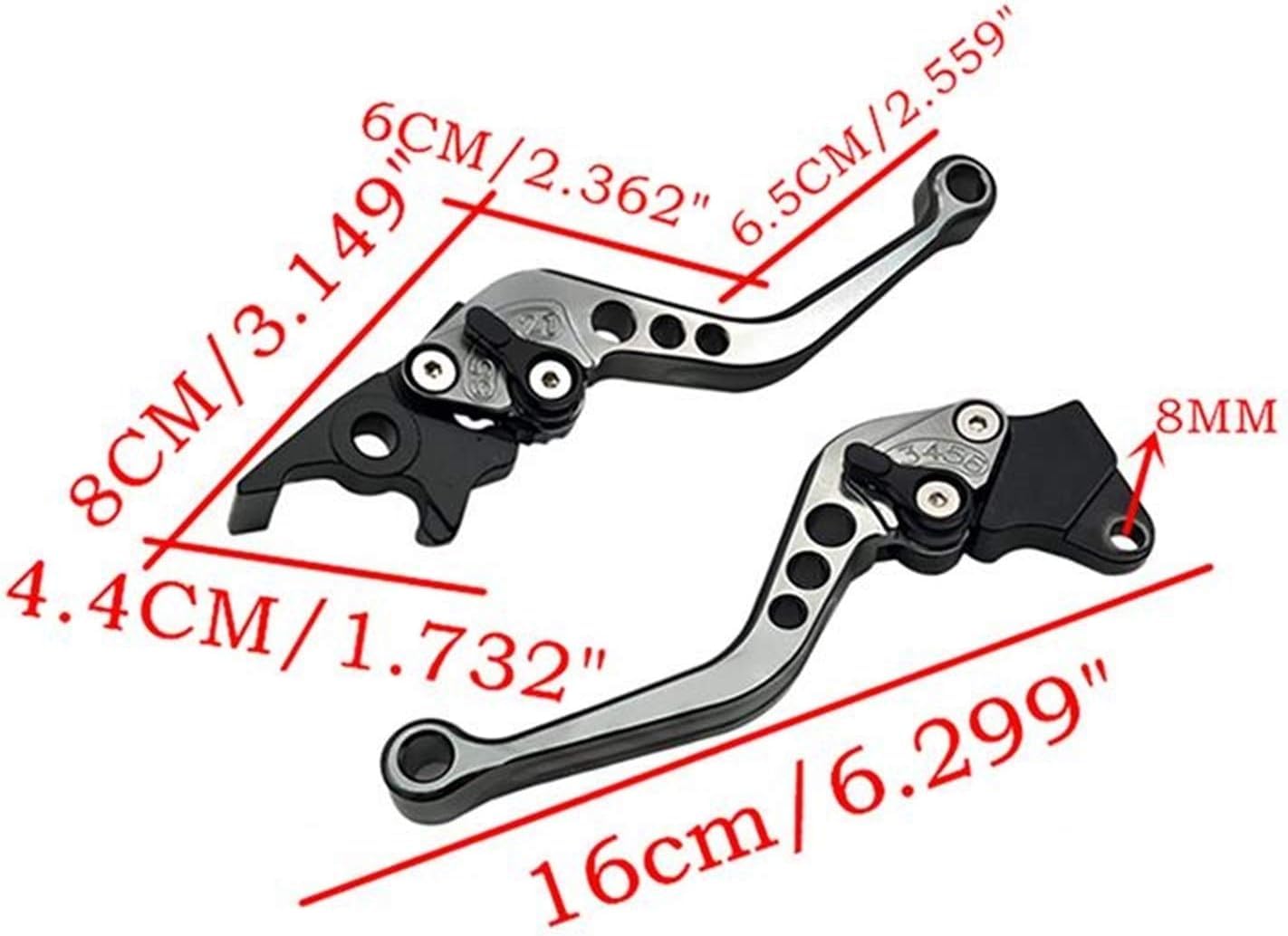 Accessori Moto Per Z750 Z 750 (non per il modello Z750S) 2007-2012 2008 2009 2010 2011 CNC Alluminio Regolabile Breve Freno Leve di Frizione Maniglia (Colore: Nero)