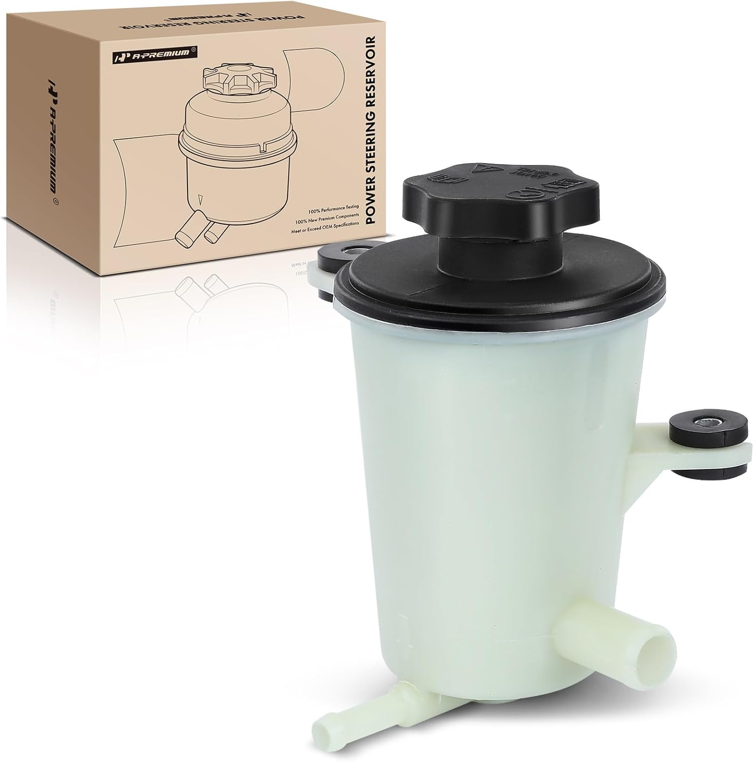 A-Premium Power Steering Reservoir/Tank with Cap Compatible with Ford Edge 2011-2015 & Lincoln MKX 2011-2015