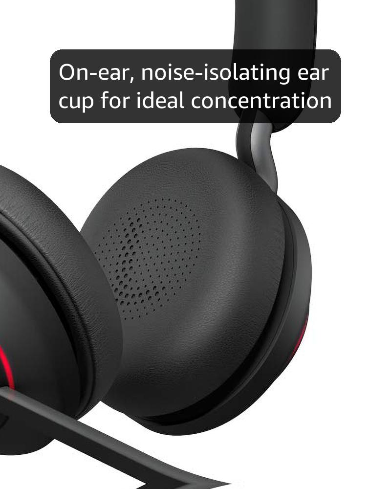 Jabra Evolve2 65 Wireless PC Headset – Noise Cancelling UC
