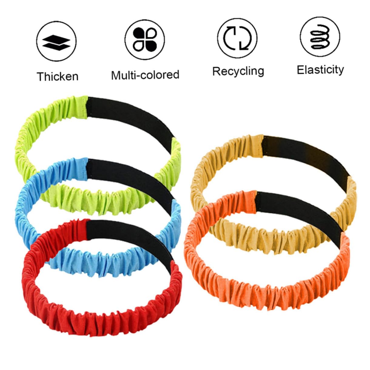 HANABASS Bandas Elásticas De para De Piernas De Coloridas Rojo Azul Verde Naranja para Eventos Deportivos Interacción Familiar Y Fiestas